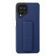 Newface Samsung Galaxy M32 Kılıf Mega Standlı Silikon - Mavi