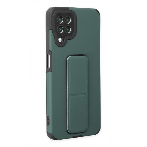 Newface Samsung Galaxy M32 Kılıf Mega Standlı Silikon - Yeşil Newface Samsung Galaxy M32 Kılıf Mega Standlı Silikon - Yeşil