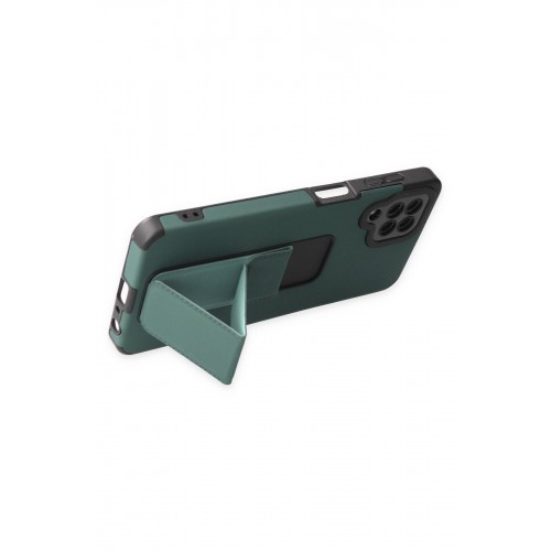 Newface Samsung Galaxy M32 Kılıf Mega Standlı Silikon - Yeşil Newface Samsung Galaxy M32 Kılıf Mega Standlı Silikon - Yeşil