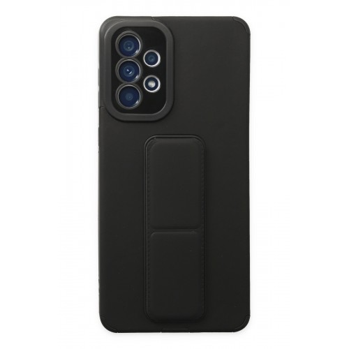 Newface Samsung Galaxy A52 Kılıf Mega Standlı Silikon - Siyah Newface Samsung Galaxy A52 Kılıf Mega Standlı Silikon - Siyah