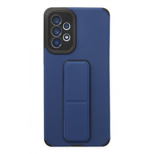 Newface Samsung Galaxy A52S Kılıf Mega Standlı Silikon - Mavi Newface Samsung Galaxy A52S Kılıf Mega Standlı Silikon - Mavi