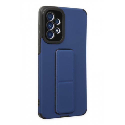 Newface Samsung Galaxy A52S Kılıf Mega Standlı Silikon - Mavi Newface Samsung Galaxy A52S Kılıf Mega Standlı Silikon - Mavi