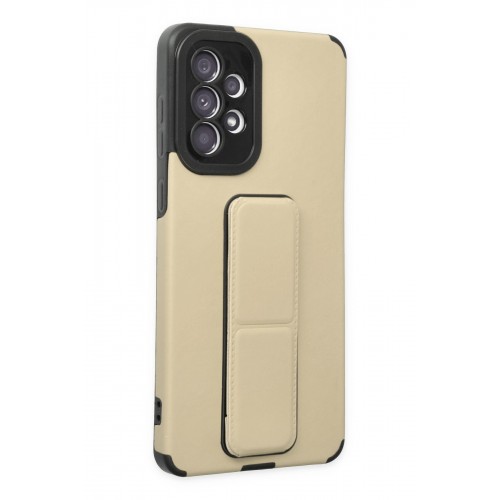 Newface Samsung Galaxy A52S Kılıf Mega Standlı Silikon - Gold Newface Samsung Galaxy A52S Kılıf Mega Standlı Silikon - Gold