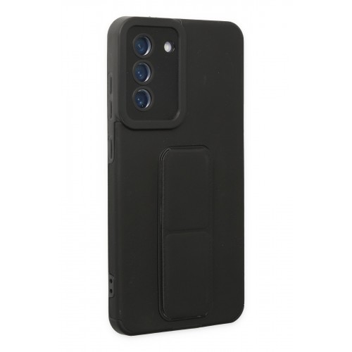 Newface Samsung Galaxy S20 FE Kılıf Mega Standlı Silikon - Siyah Newface Samsung Galaxy S20 FE Kılıf Mega Standlı Silikon - Siyah