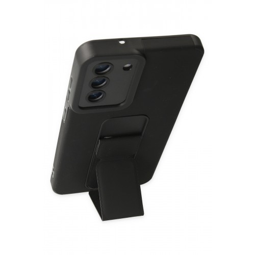 Newface Samsung Galaxy S20 FE Kılıf Mega Standlı Silikon - Siyah Newface Samsung Galaxy S20 FE Kılıf Mega Standlı Silikon - Siyah