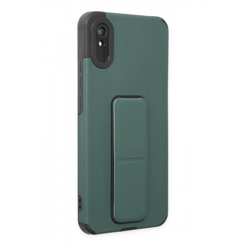 Newface Xiaomi Redmi 9A Kılıf Mega Standlı Silikon - Yeşil Newface Xiaomi Redmi 9A Kılıf Mega Standlı Silikon - Yeşil