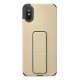 Newface Xiaomi Redmi 9A Kılıf Mega Standlı Silikon - Gold Newface Xiaomi Redmi 9A Kılıf Mega Standlı Silikon - Gold