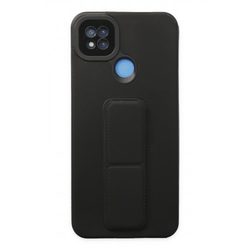 Newface Xiaomi Redmi 9C Kılıf Mega Standlı Silikon - Siyah Newface Xiaomi Redmi 9C Kılıf Mega Standlı Silikon - Siyah