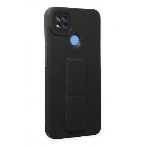 Newface Xiaomi Redmi 9C Kılıf Mega Standlı Silikon - Siyah Newface Xiaomi Redmi 9C Kılıf Mega Standlı Silikon - Siyah