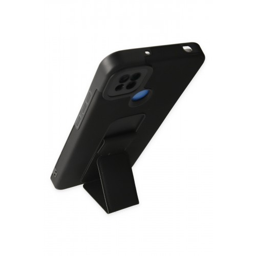 Newface Xiaomi Redmi 9C Kılıf Mega Standlı Silikon - Siyah Newface Xiaomi Redmi 9C Kılıf Mega Standlı Silikon - Siyah