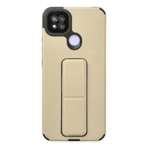 Newface Xiaomi Redmi 9C Kılıf Mega Standlı Silikon - Gold Newface Xiaomi Redmi 9C Kılıf Mega Standlı Silikon - Gold