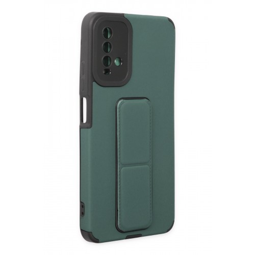 Newface Xiaomi Redmi 9T Kılıf Mega Standlı Silikon - Yeşil Newface Xiaomi Redmi 9T Kılıf Mega Standlı Silikon - Yeşil