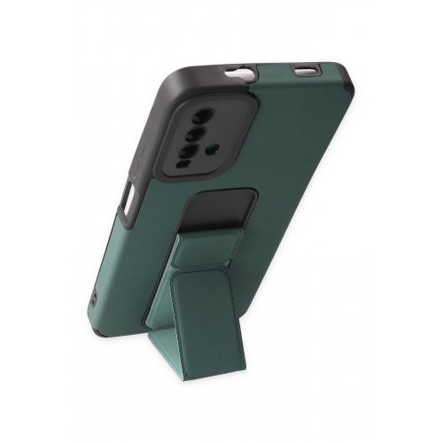 Newface Xiaomi Redmi 9T Kılıf Mega Standlı Silikon - Yeşil Newface Xiaomi Redmi 9T Kılıf Mega Standlı Silikon - Yeşil