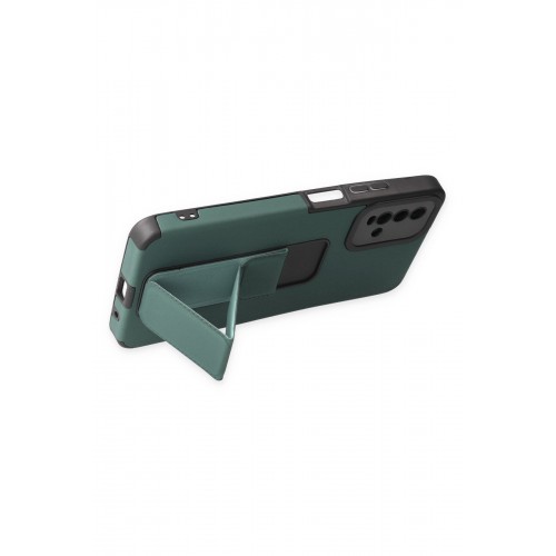 Newface Xiaomi Redmi 9T Kılıf Mega Standlı Silikon - Yeşil Newface Xiaomi Redmi 9T Kılıf Mega Standlı Silikon - Yeşil
