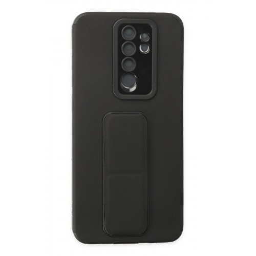 Newface Xiaomi Redmi Note 8 Pro Kılıf Mega Standlı Silikon - Siyah Newface Xiaomi Redmi Note 8 Pro Kılıf Mega Standlı Silikon - Siyah
