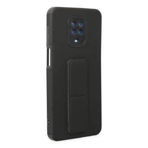 Newface Xiaomi Redmi Note 9 Pro Kılıf Mega Standlı Silikon - Siyah Newface Xiaomi Redmi Note 9 Pro Kılıf Mega Standlı Silikon - Siyah
