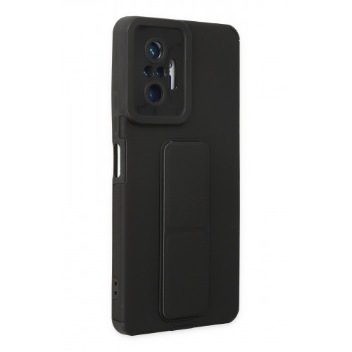 Newface Xiaomi Redmi Note 10 Pro Kılıf Mega Standlı Silikon - Siyah Newface Xiaomi Redmi Note 10 Pro Kılıf Mega Standlı Silikon - Siyah