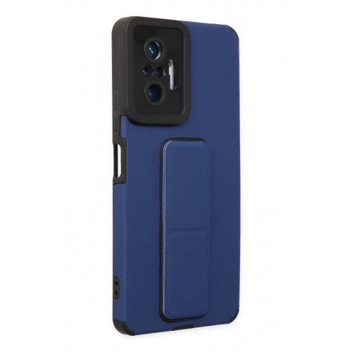 Newface Xiaomi Redmi Note 10 Pro Kılıf Mega Standlı Silikon - Mavi Newface Xiaomi Redmi Note 10 Pro Kılıf Mega Standlı Silikon - Mavi
