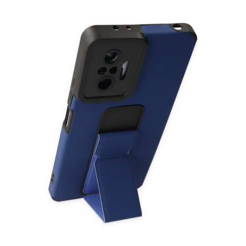 Newface Xiaomi Redmi Note 10 Pro Kılıf Mega Standlı Silikon - Mavi Newface Xiaomi Redmi Note 10 Pro Kılıf Mega Standlı Silikon - Mavi