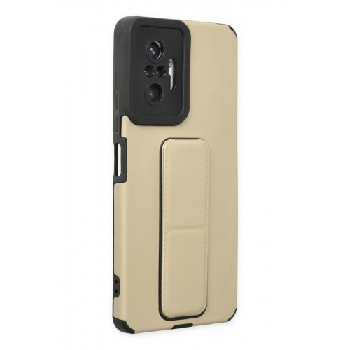 Newface Xiaomi Redmi Note 10 Pro Kılıf Mega Standlı Silikon - Gold Newface Xiaomi Redmi Note 10 Pro Kılıf Mega Standlı Silikon - Gold