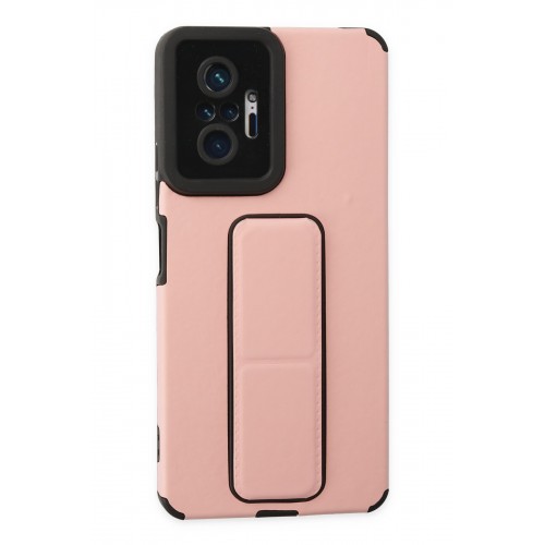 Newface Xiaomi Redmi Note 10 Pro Kılıf Mega Standlı Silikon - Pudra Newface Xiaomi Redmi Note 10 Pro Kılıf Mega Standlı Silikon - Pudra
