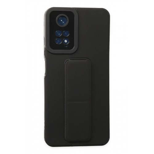 Newface Xiaomi Redmi Note 11 Kılıf Mega Standlı Silikon - Siyah Newface Xiaomi Redmi Note 11 Kılıf Mega Standlı Silikon - Siyah
