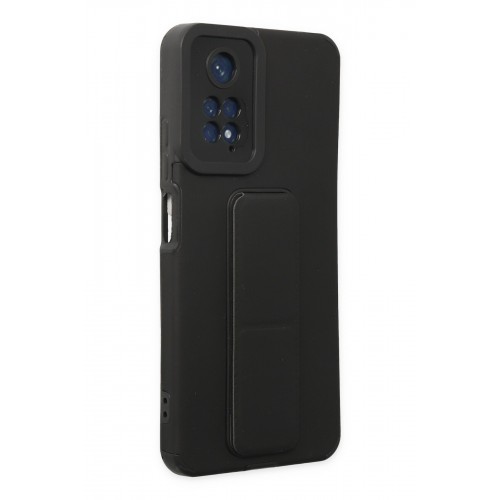Newface Xiaomi Redmi Note 11 Kılıf Mega Standlı Silikon - Siyah Newface Xiaomi Redmi Note 11 Kılıf Mega Standlı Silikon - Siyah
