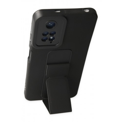 Newface Xiaomi Redmi Note 11 Kılıf Mega Standlı Silikon - Siyah Newface Xiaomi Redmi Note 11 Kılıf Mega Standlı Silikon - Siyah