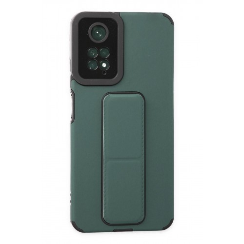 Newface Xiaomi Redmi Note 11 Kılıf Mega Standlı Silikon - Yeşil Newface Xiaomi Redmi Note 11 Kılıf Mega Standlı Silikon - Yeşil