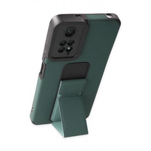 Newface Xiaomi Redmi Note 11 Kılıf Mega Standlı Silikon - Yeşil Newface Xiaomi Redmi Note 11 Kılıf Mega Standlı Silikon - Yeşil