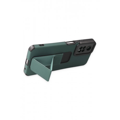 Newface Xiaomi Redmi Note 11 Kılıf Mega Standlı Silikon - Yeşil Newface Xiaomi Redmi Note 11 Kılıf Mega Standlı Silikon - Yeşil