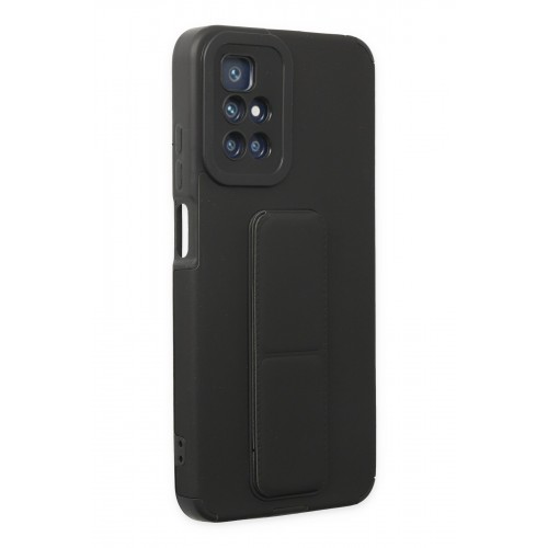 Newface Xiaomi Redmi 10 Kılıf Mega Standlı Silikon - Siyah Newface Xiaomi Redmi 10 Kılıf Mega Standlı Silikon - Siyah
