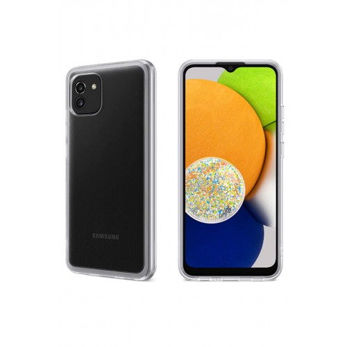 Newface Samsung Galaxy A03 Kılıf Lüx Şeffaf Silikon Newface Samsung Galaxy A03 Kılıf Lüx Şeffaf Silikon