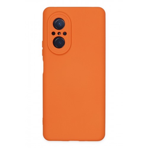 Newface Huawei Nova 9 SE Kılıf Nano içi Kadife Silikon - Turuncu Newface Huawei Nova 9 SE Kılıf Nano içi Kadife Silikon - Turuncu