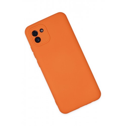 Newface Samsung Galaxy A03 Kılıf Nano içi Kadife Silikon - Turuncu Newface Samsung Galaxy A03 Kılıf Nano içi Kadife Silikon - Turuncu