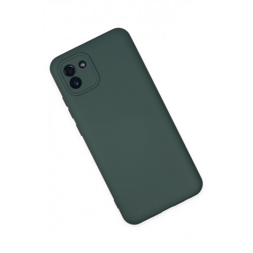 Newface Samsung Galaxy A03 Kılıf Nano içi Kadife Silikon - Koyu Yeşil Newface Samsung Galaxy A03 Kılıf Nano içi Kadife Silikon - Koyu Yeşil