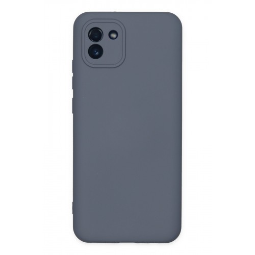 Newface Samsung Galaxy A03 Kılıf Nano içi Kadife Silikon - Gri Newface Samsung Galaxy A03 Kılıf Nano içi Kadife Silikon - Gri