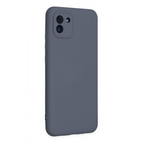 Newface Samsung Galaxy A03 Kılıf Nano içi Kadife Silikon - Gri Newface Samsung Galaxy A03 Kılıf Nano içi Kadife Silikon - Gri