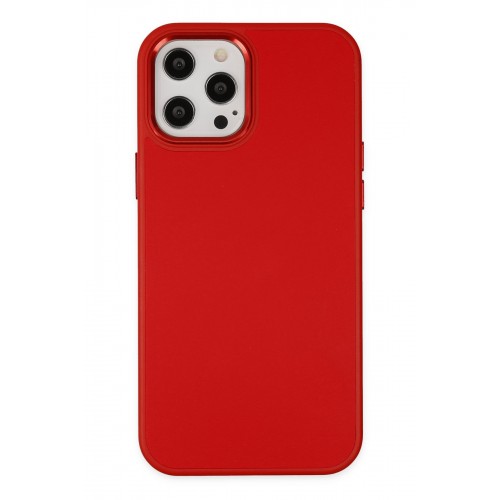 Newface iPhone 12 Pro Max Kılıf Asya Deri Silikon - Kırmızı Newface iPhone 12 Pro Max Kılıf Asya Deri Silikon - Kırmızı