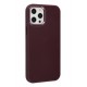 Newface iPhone 12 Pro Max Kılıf Asya Deri Silikon - Mürdüm Newface iPhone 12 Pro Max Kılıf Asya Deri Silikon - Mürdüm