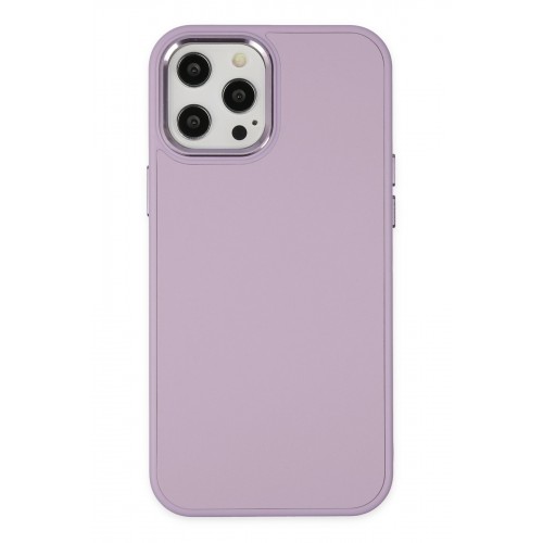 Newface iPhone 12 Pro Max Kılıf Asya Deri Silikon - Lila Newface iPhone 12 Pro Max Kılıf Asya Deri Silikon - Lila