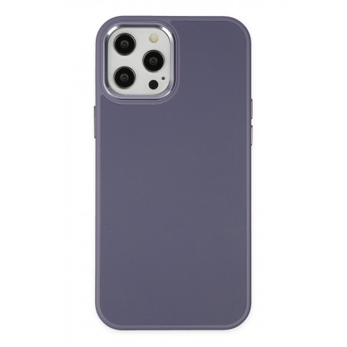 Newface iPhone 12 Pro Max Kılıf Asya Deri Silikon - Mor Newface iPhone 12 Pro Max Kılıf Asya Deri Silikon - Mor