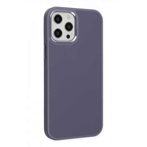 Newface iPhone 12 Pro Max Kılıf Asya Deri Silikon - Mor Newface iPhone 12 Pro Max Kılıf Asya Deri Silikon - Mor
