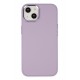 Newface iPhone 13 Kılıf Asya Deri Silikon - Lila Newface iPhone 13 Kılıf Asya Deri Silikon - Lila