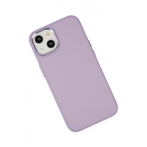 Newface iPhone 13 Kılıf Asya Deri Silikon - Lila Newface iPhone 13 Kılıf Asya Deri Silikon - Lila