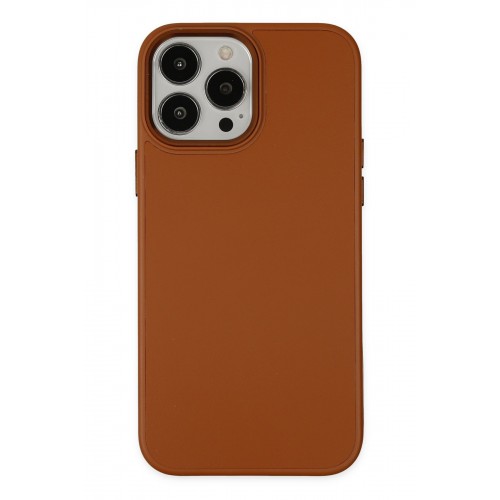 Newface iPhone 13 Pro Kılıf Asya Deri Silikon - Kahverengi Newface iPhone 13 Pro Kılıf Asya Deri Silikon - Kahverengi
