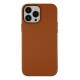 Newface iPhone 13 Pro Kılıf Asya Deri Silikon - Kahverengi Newface iPhone 13 Pro Kılıf Asya Deri Silikon - Kahverengi