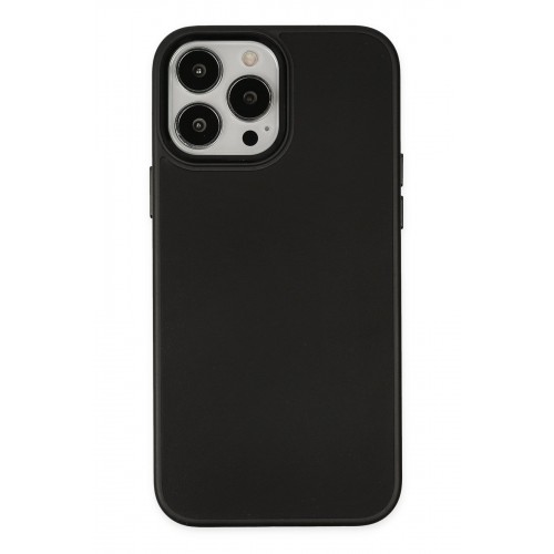 Newface iPhone 13 Pro Max Kılıf Asya Deri Silikon - Siyah Newface iPhone 13 Pro Max Kılıf Asya Deri Silikon - Siyah