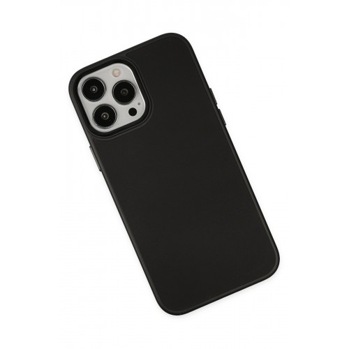 Newface iPhone 13 Pro Max Kılıf Asya Deri Silikon - Siyah Newface iPhone 13 Pro Max Kılıf Asya Deri Silikon - Siyah