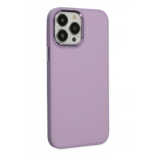 Newface iPhone 13 Pro Max Kılıf Asya Deri Silikon - Lila Newface iPhone 13 Pro Max Kılıf Asya Deri Silikon - Lila